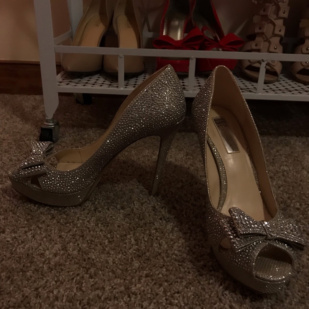 Silver Rhinestone 5in Heels 💎 - Picture 2 of 2